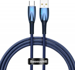 Kabel USB Baseus USB-A - USB-C 1 m Niebieski (BSU3850) 1