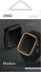 Uniq UNIQ etui Moduo Apple Watch Series  4/5/6/7/8/SE 40/41mm czarny-musztardowy/midnight-mustard 4