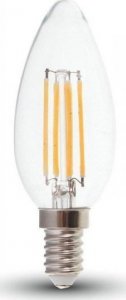 V-TAC Żarówka LED V-TAC V-TAC 6W Filament E14 Świeczka VT-2127 4000K 600lm 1