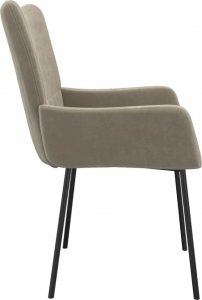 vidaXL vidaXL Krzesła stołowe, 2 szt., jasnoszare, aksamitne 6