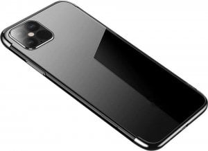 Hurtel Clear Color case żelowy pokrowiec etui z metaliczną ramką Samsung Galaxy A33 5G czarny 1