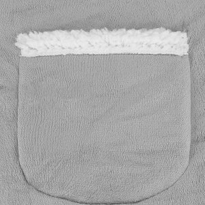 Springos Kocobluza damska oversize koc bluza 2w1 z kapturem ciepła szara UNIWERSALNY 12