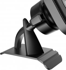 Dudao samoprzylepny magnetyczny uchwyt samochodowy do telefonu na kokpit deskę rozdzielczą czarny (F6C) 2