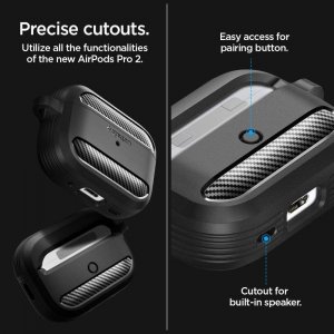 Spigen Etui Rugged Armor Apple AirPods Pro 2/1 Matte Black 17