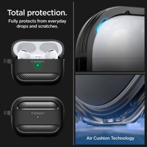 Spigen Etui Rugged Armor Apple AirPods Pro 2/1 Matte Black 5