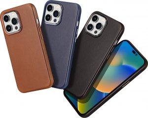 DUXDUCIS Etui DuxDucis Naples MagSafe Apple iPhone 14 Pro brązowe 3