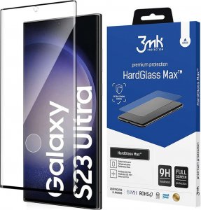 3MK Szkło hartowane 3MK HardGlass Max Samsung Galaxy S23 Ultra czarne Finger Print 6