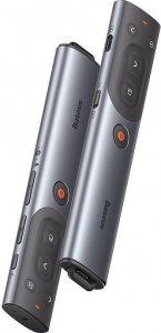 Baseus Wielofunkcyjny pilot Baseus Orange Dot do prezentacji, z czerwonym wskaźnikiem laserowym, akumulatorowy (szary) 6