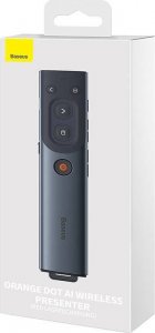 Baseus Wielofunkcyjny pilot Baseus Orange Dot do prezentacji, z czerwonym wskaźnikiem laserowym, akumulatorowy (szary) 8