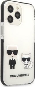 Karl Lagerfeld Etui Karl Lagerfeld KLHCP13XTPEKCW Apple iPhone 13 Pro Max hardcase biały/white Karl&Choupette 4