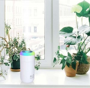 Nawilżacz powietrza 4kom.pl Nawilżacz powietrza dyfuzor zapachu LED Aromaterapia USB Biały 7