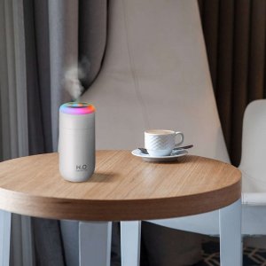 Nawilżacz powietrza 4kom.pl Nawilżacz powietrza dyfuzor zapachu LED Aromaterapia USB Biały 8