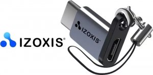 Adapter USB USB-C - MicroUSB Srebrny  (5904463314108) 5