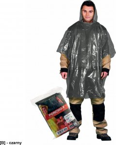 R.E.I.S. PONCHO-F - czarny. 1