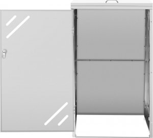 Ulsonix Osłona obudowa kosza kubła na śmieci z ukośnymi otworami STAL do 240 l 6