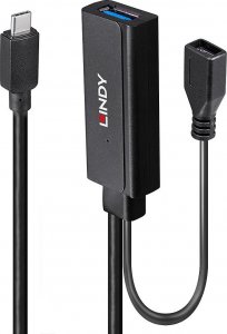Kabel USB Lindy 2x USB-A - USB-C 3 m Czarny (43352) 1
