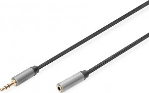 Kabel Digitus Jack 3.5mm - Jack 3.5mm 1.8m czarny (DB-510210-018-S) 1