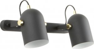 Kinkiet Zumaline 2-punktowa lampa ścienna Aries reflektorki do salonu czarne 1
