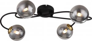 Lampa sufitowa Globo Nasufitowa lampa Jorge 56136-4D loft czarna przydymiona 1