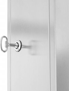 Kosz na śmieci Ulsonix Kosz na śmieci odpady miejski zewnętrzny z daszkiem otwierany STAL 68 l srebrny Kosz na śmieci odpady miejski zewnętrzny z daszkiem otwierany STAL 68 l srebrny 4