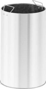 Kosz na śmieci Ulsonix Kosz na odpady śmieci miejski zewnętrzny okrągły z żelaza 23 l czarny Kosz na odpady śmieci miejski zewnętrzny okrągły z żelaza 23 l czarny 4