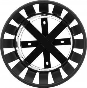 Kosz na śmieci Ulsonix Kosz na odpady śmieci miejski zewnętrzny okrągły z żelaza 23 l czarny Kosz na odpady śmieci miejski zewnętrzny okrągły z żelaza 23 l czarny 5