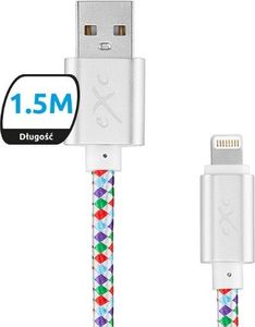 Kabel USB eXc  Kabel USB-mUSB eXc DIAMOND,1,5m, mix kolorów 1
