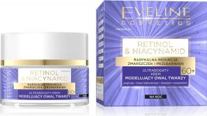 Eveline Retinol & Niacynamid Ultrabogaty krem modelujący owal twarzy 60+ na noc 50ml 1