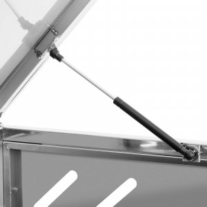 Ulsonix Osłona obudowa kosza kubła na śmieci potrójna z ukośnymi otworami STAL 3x 240 l Osłona obudowa kosza kubła na śmieci potrójna z ukośnymi otworami STAL 3x 240 l 3