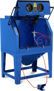 MSW Piaskarka kabinowa ciśnieniowa z oświetleniem i pedałem nożnym 990 l - zestaw Piaskarka kabinowa ciśnieniowa z oświetleniem i pedałem nożnym 990 l - zestaw 2