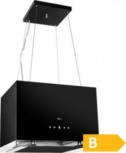 Okap Focus Okap wyspowy wiszący Focus Mediolan black 1