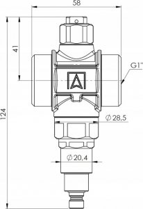 Afriso Zawór antyzamrożeniowy Afriso 1710000 AAV 100 G1" PN10 Kvs 55 m3/h 12