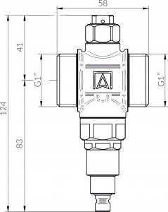 Afriso Zawór antyzamrożeniowy Afriso 1710000 AAV 100 G1" PN10 Kvs 55 m3/h 3