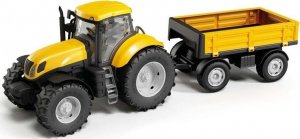 Tupiko Traktor z przyczepą żółty 1