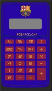 Kalkulator F.C. Barcelona Kalkulator F.C. Barcelona Niebieski Kasztanowy 1