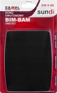 Zamel Dzwonek / gong dwutonowy Zamel Sundi SUN10000484 GNT-921-CZN BIM-BAM 8V czarny 7