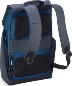 Plecak Delsey Walizka Delsey Securflap Miejski turkusowy plecak na laptopa 16" 7