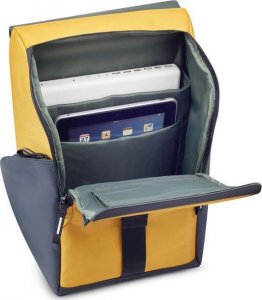 Plecak Delsey Walizka Delsey Securflap Miejski żółty plecak na laptopa 16" 4