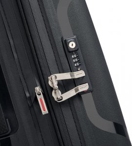 Delsey Delsey Clavel Mała twarda czarna walizka kabinowa na kółkach 55 cm 3