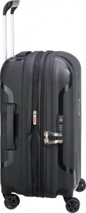 Delsey Delsey Clavel Mała twarda czarna walizka kabinowa na kółkach 55 cm 5