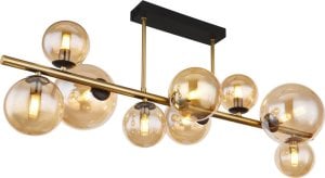 Lampa wisząca Globoeasterneurope Globo Riha 56135-9D lampa wisząca zwis 9x3,5W G9 LED 3000K złota/bursztynowa 1