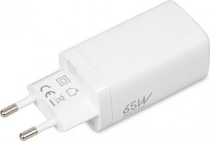 Ładowarka iBOX GaN iBOX C-65 PD65W 1x USB-A 2x USB-C 5 A (ILUC65W) 1
