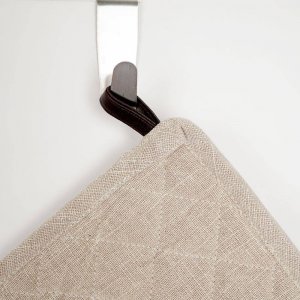 Excellent Houseware Łapka kuchenna ochronna bawełniana beżowa / podkładka pod garnek 5