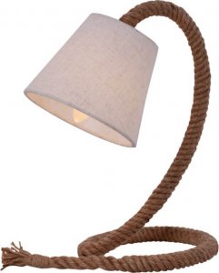 Lampa stołowa Marynistyczna lampa stołowa Rope z abażurem biała beżowa 1