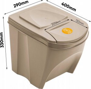 Prosperplast Komplet Koszy Na Śmieci ECO SET3 Naturo ECO 3X25L... 3