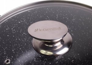 Frico Garnek marmurowy z pokrywką Kamille KM 4407 6,2 litra na gaz indukcję 2