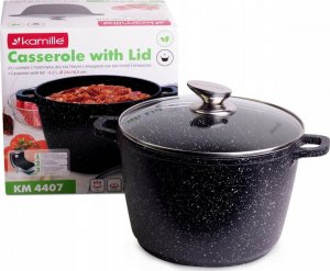Frico Garnek marmurowy z pokrywką Kamille KM 4407 6,2 litra na gaz indukcję 3