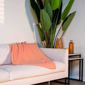 Koc polarowy 170x130 cm (koralowy) 5