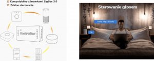 OXT Kontroler LED 5w1 ZigBee + RF RGBW+CCT TUYA 8