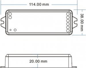 OXT Kontroler LED 5w1 ZigBee + RF RGBW+CCT TUYA 10